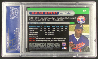 1996 Bowman's Best Vladimir Guerrero #97 graded PSA 10 trading card