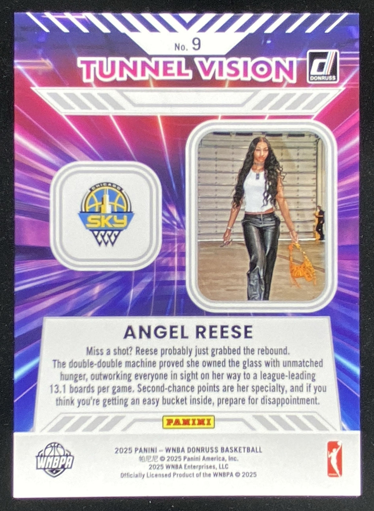 2025 Panini Donruss WNBA Angel Reese trading card