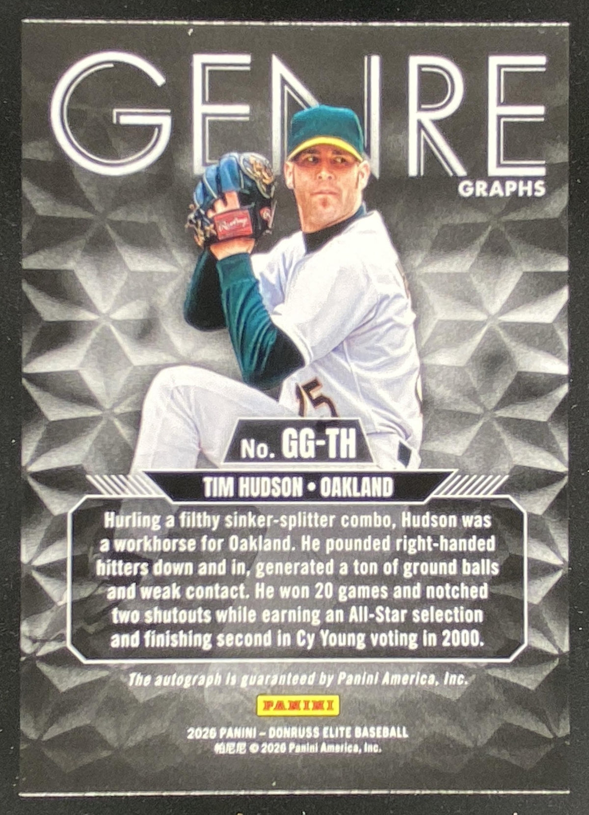 2026 Panini Donruss Elite Tim Hudson #GG-TH trading card