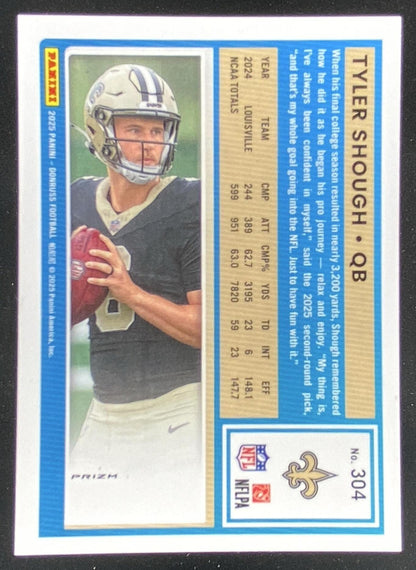 2025 Panini Donruss Optic Tyler Shough #304 trading card