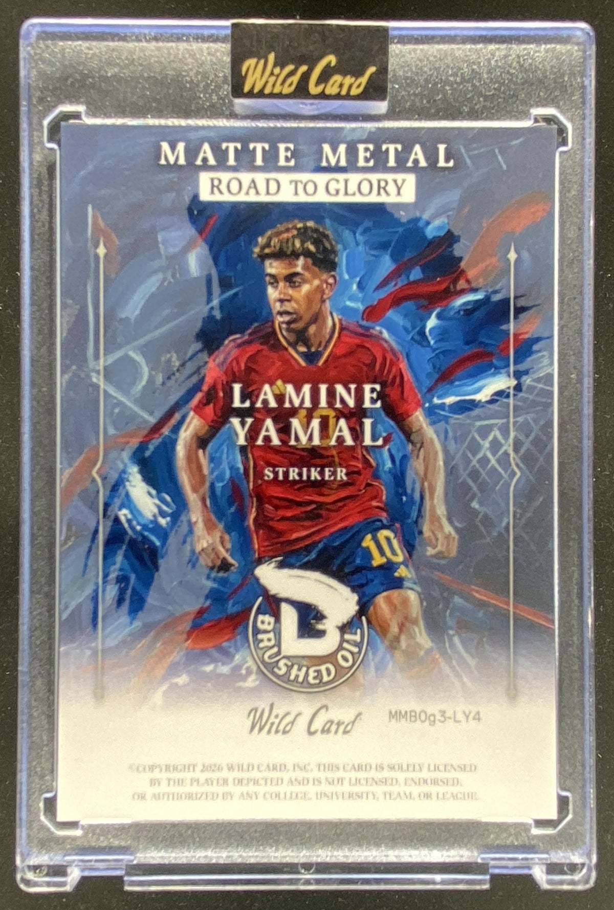 Wild Card Matte Metal Road to Glory Lamine Yamal trading card