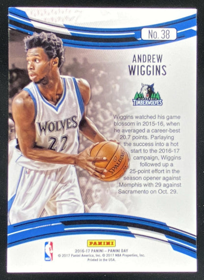 2016 Panini Day Andrew Wiggins #38 trading card