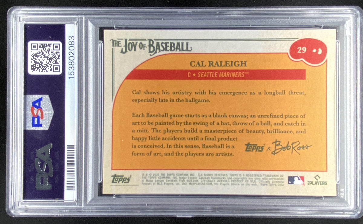 2023 Topps x Bob Ross The Joy of Baseball Cal Raleigh #29 trading card