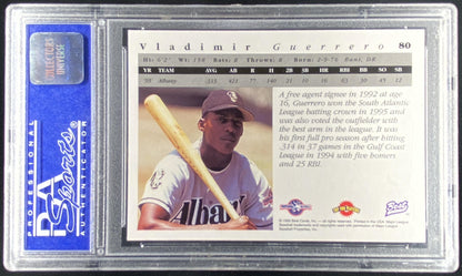 1995 Best Top 100 Vladimir Guerrero #80 graded PSA 10 trading card