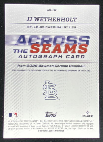 2026 Bowman Chrome JJ Wetherholt trading card