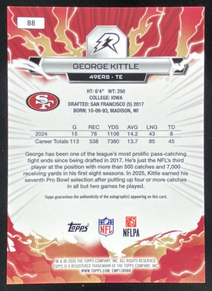 2025 Topps Resurgence George Kittle #88 trading card