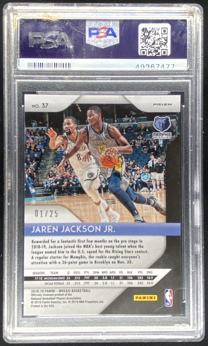 2018 Panini Mosaic Jaren Jackson Jr. #37 graded PSA 9 trading card