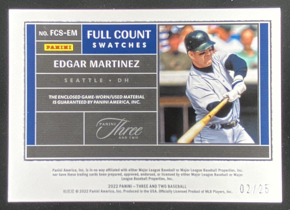 2022 Panini Three and Two Edgar Martinez #FCS-EM trading card