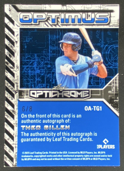 2025 Leaf Optichrome Theo Gillen #OA-TG1 trading card
