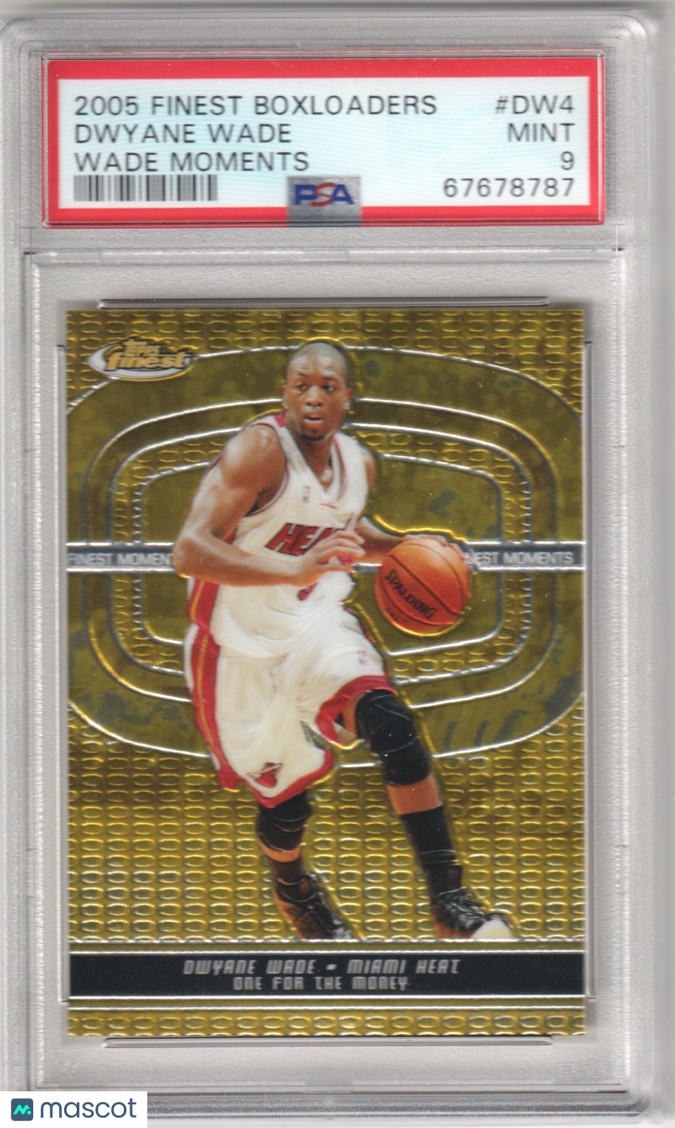 DWYANE WADE 2005-06 Topps Finest Wade Moments-Boxloader #DW4 PSA 9 MINT