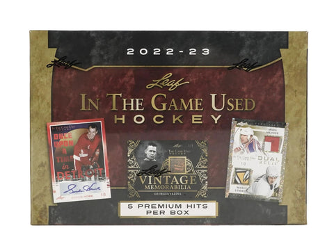 2022/23 Leaf In The Game Used Hockey Hobby Box