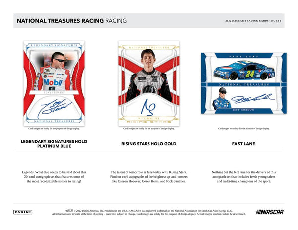 2022 Panini National Treasures Racing Hobby Box