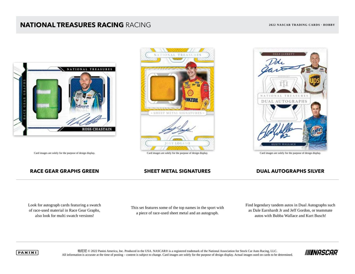 2022 Panini National Treasures Racing Hobby Box