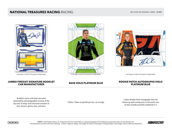 2022 Panini National Treasures Racing Hobby Box