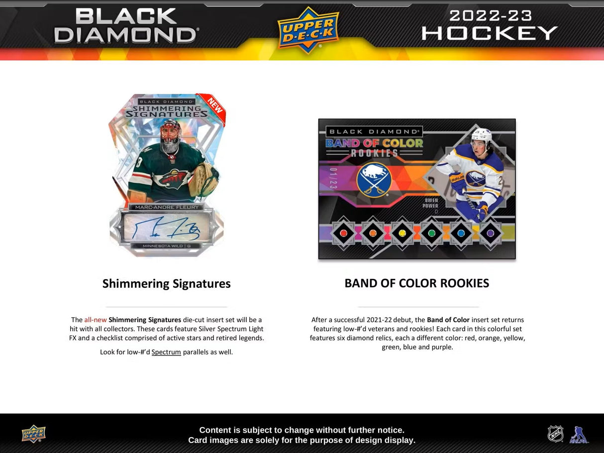 2022-23 Upper Deck Black Diamond Hockey Hobby Box