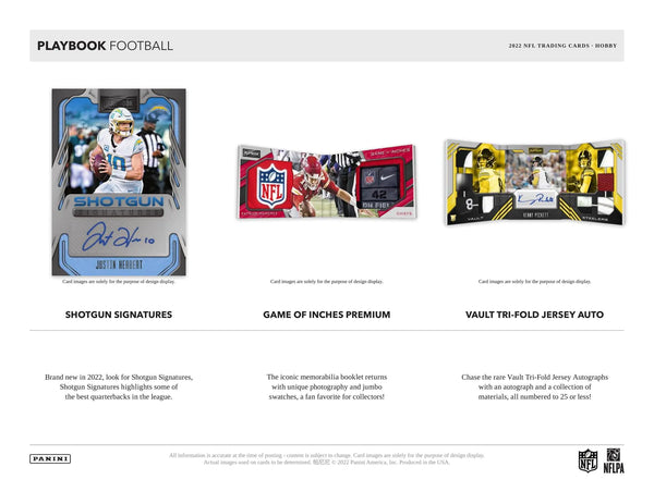 2022 Panini Playbook Football Hobby