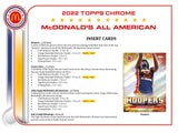 2022 Topps McDonald's All-American Chrome Basketball Box