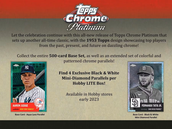 2022 Topps Chrome Platinum Anniversary Baseball Hobby LITE Box