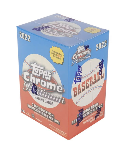 2022 Topps Chrome Platinum Anniversary Baseball 8-Pack Blaster Box