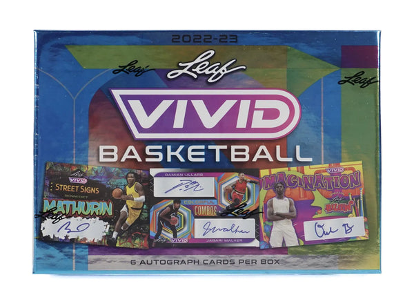 2022-23 Leaf Vivid Basketball Hobby Box