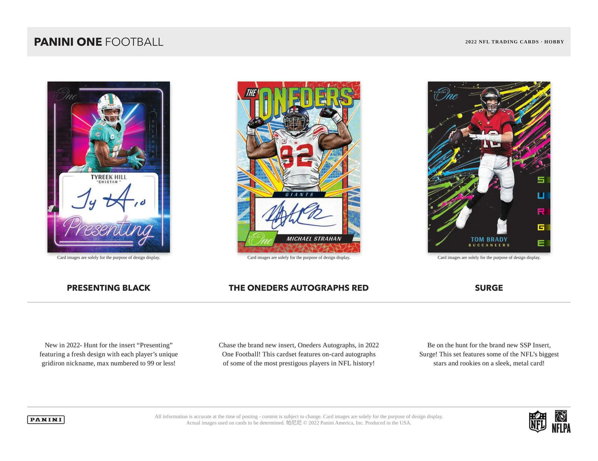 2022 Panini One Football Hobby Box