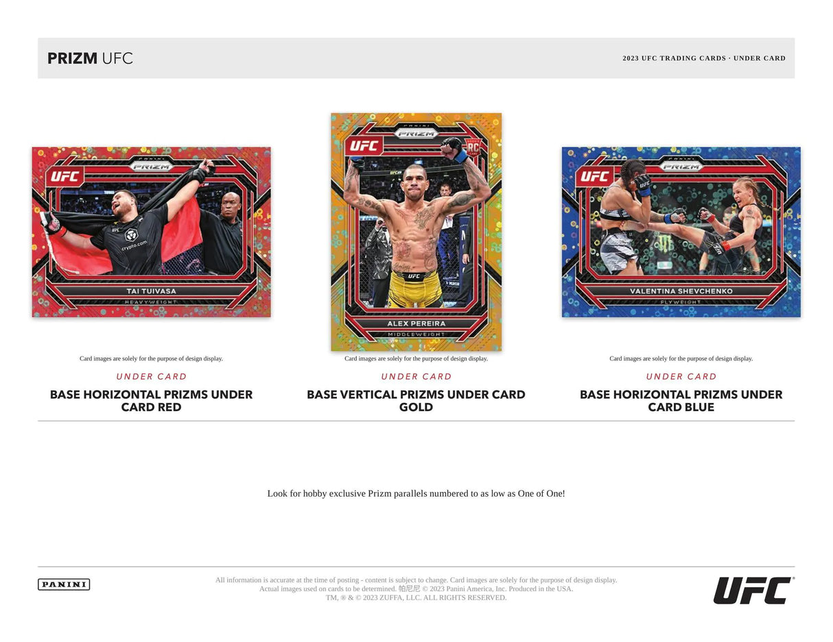 2023 Panini Prizm UFC Under Card Box