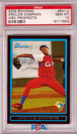 AROLDIS CHAOMAN 2009 Bowman World Baseball Classic Prospects #BW12 WBC PSA 10