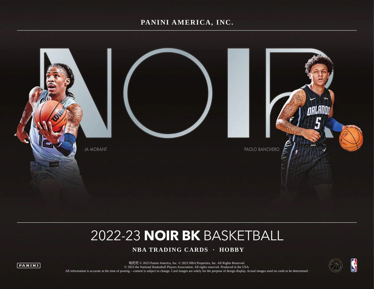 2022/23 Panini Noir Basketball Hobby Box