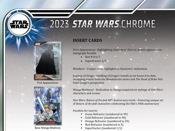 2023 Topps Star Wars Chrome 10-Pack Blaster Box