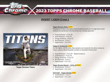 2023 Topps Chrome Baseball 8-Pack Blaster Box