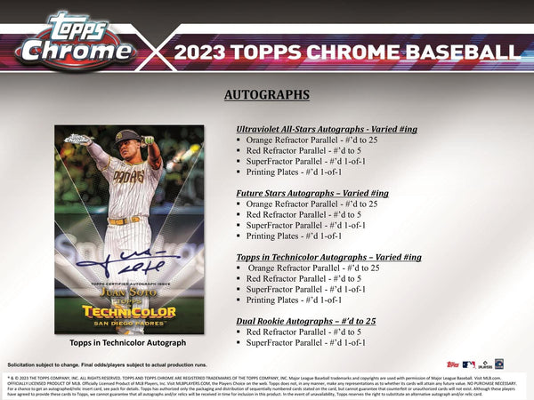 2023 Topps Chrome Baseball 8-Pack Blaster Box