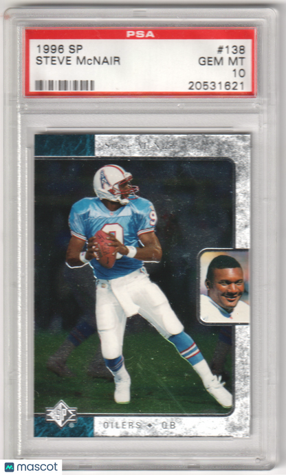 STEVE McNAIR 1996 Upper Deck SP #138 PSA 10 GEM MINT - OILERS