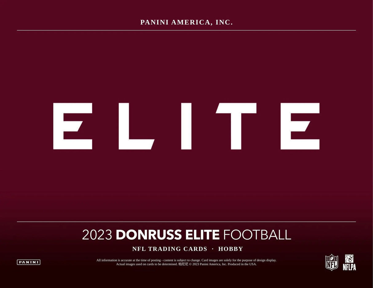 2023 Panini Donruss Elite NFL Football Hobby Box