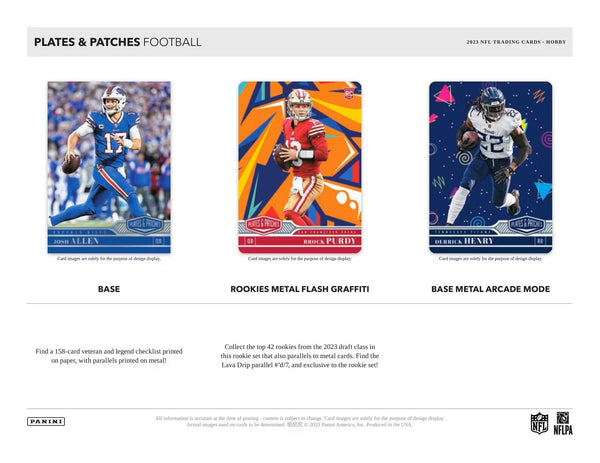 2023 Panini Plates and Patches Football Hobby Box