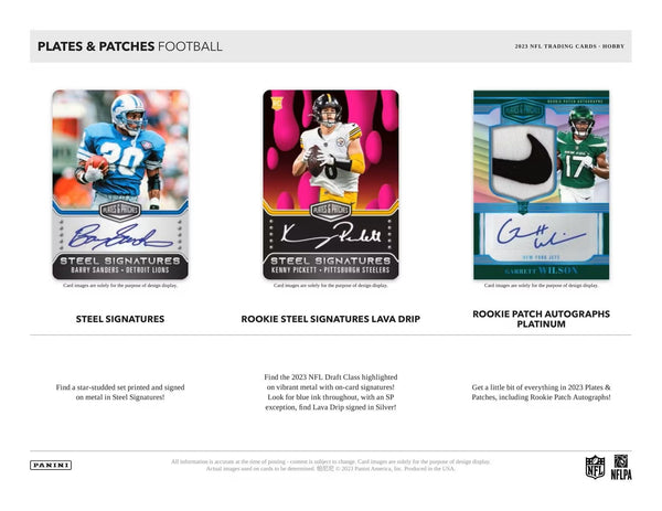 2023 Panini Plates and Patches Football Hobby Box