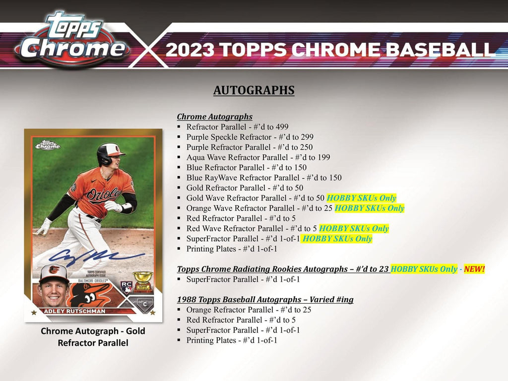 2017 Topps Chrome Baseball Jumbo Box (Hobby)