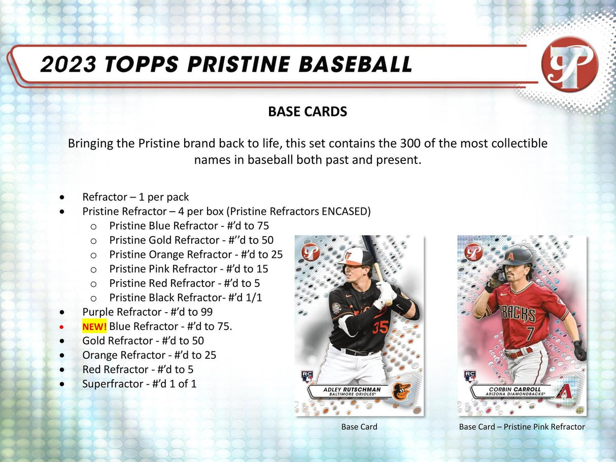 2023 Topps Pristine Baseball Hobby Box