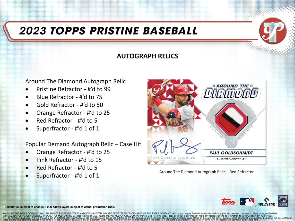 2023 Topps Pristine Baseball Hobby Box