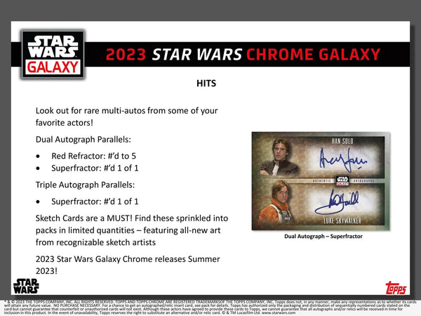 Star Wars Chrome Galaxy Hobby Box (Topps 2023)