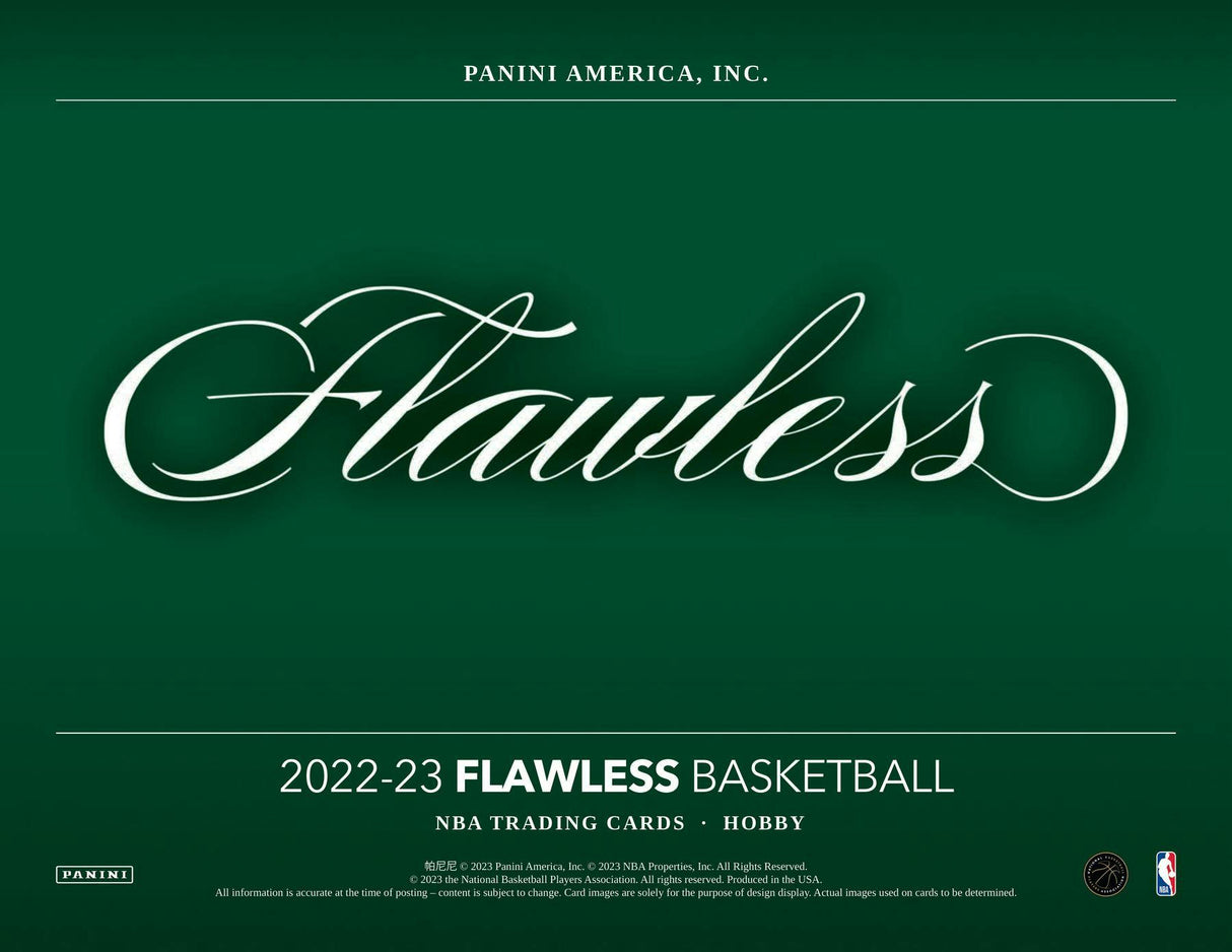 2022-23 Panini Flawless Basketball Hobby 2-Box Case