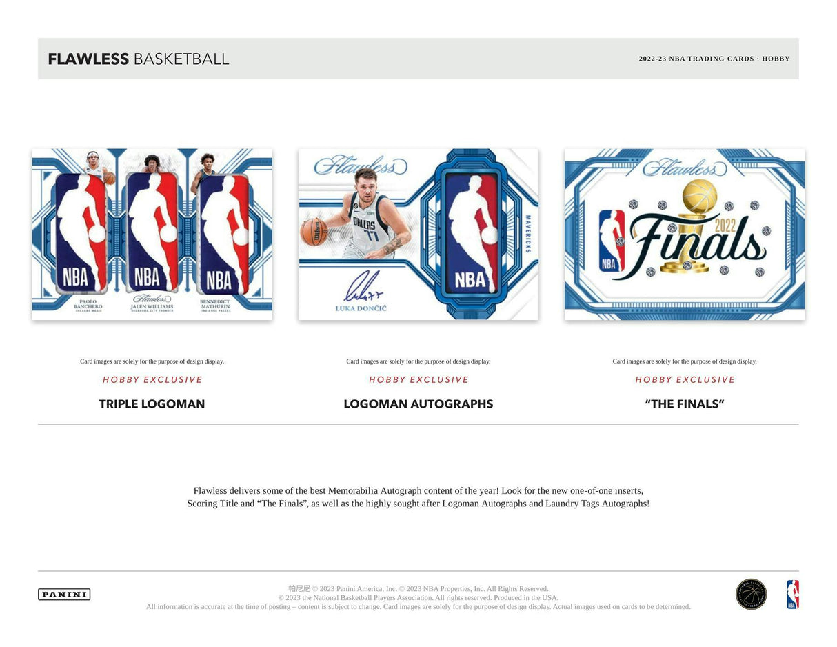 2022-23 Panini Flawless Basketball Hobby 2-Box Case