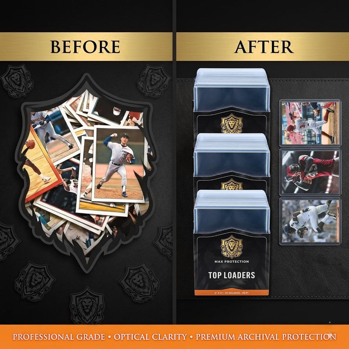 Max Protection 55pt Trading Card Toploaders 25ct pack - Columbia Sports Cards - image 6