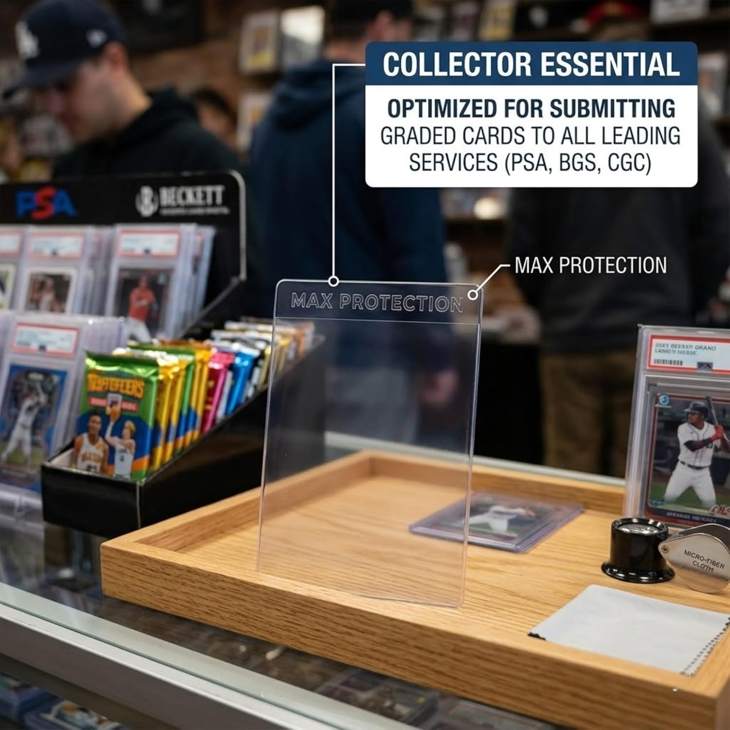 Max Protection Pro-Guard Semi Rigid Card Holders w/Sleeves - 200ct Box | Columbia Hobby - Sports Card Boxes - Toploaders - Card Savers.