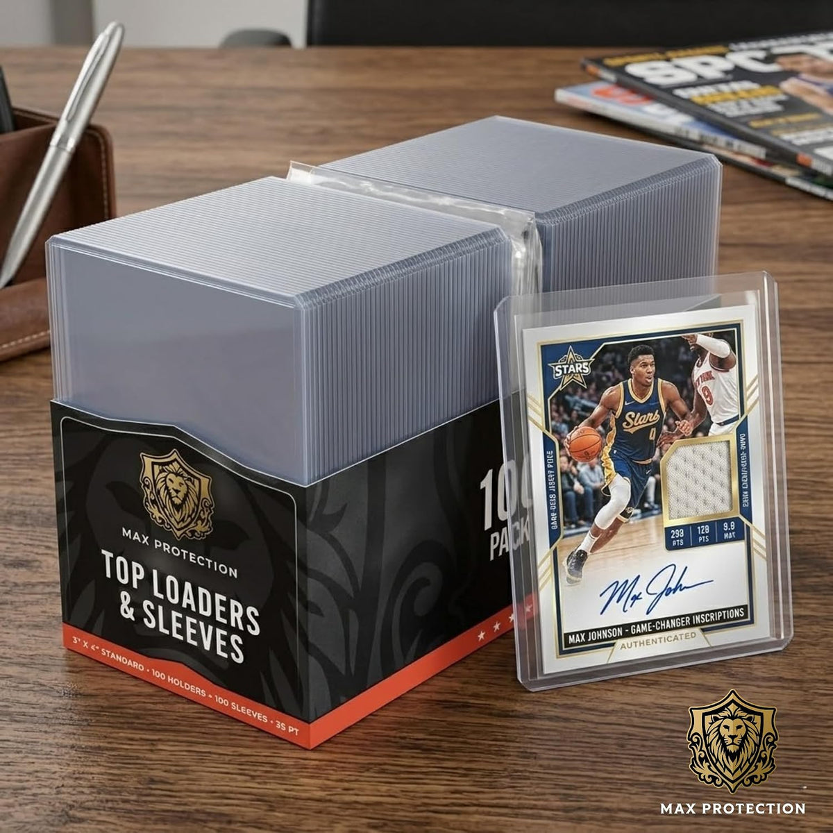 Max Protection 35pt Trading Card Toploaders plus Soft Sleeves - Columbia Sports Cards - image 4