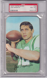 JOE NAMATH 1970 Topps Super #33 PSA 8 NM-MT - JETS