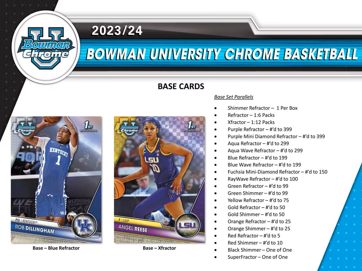 2023/24 Bowman University Chrome Basketball Breakers Delight Box