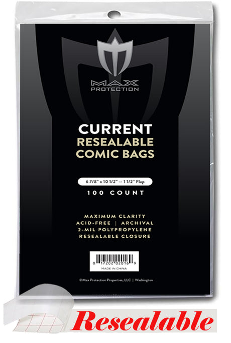 1000ct Case Current / Modern Resealable Comic Bags - 6 7/8 x 10 1/2