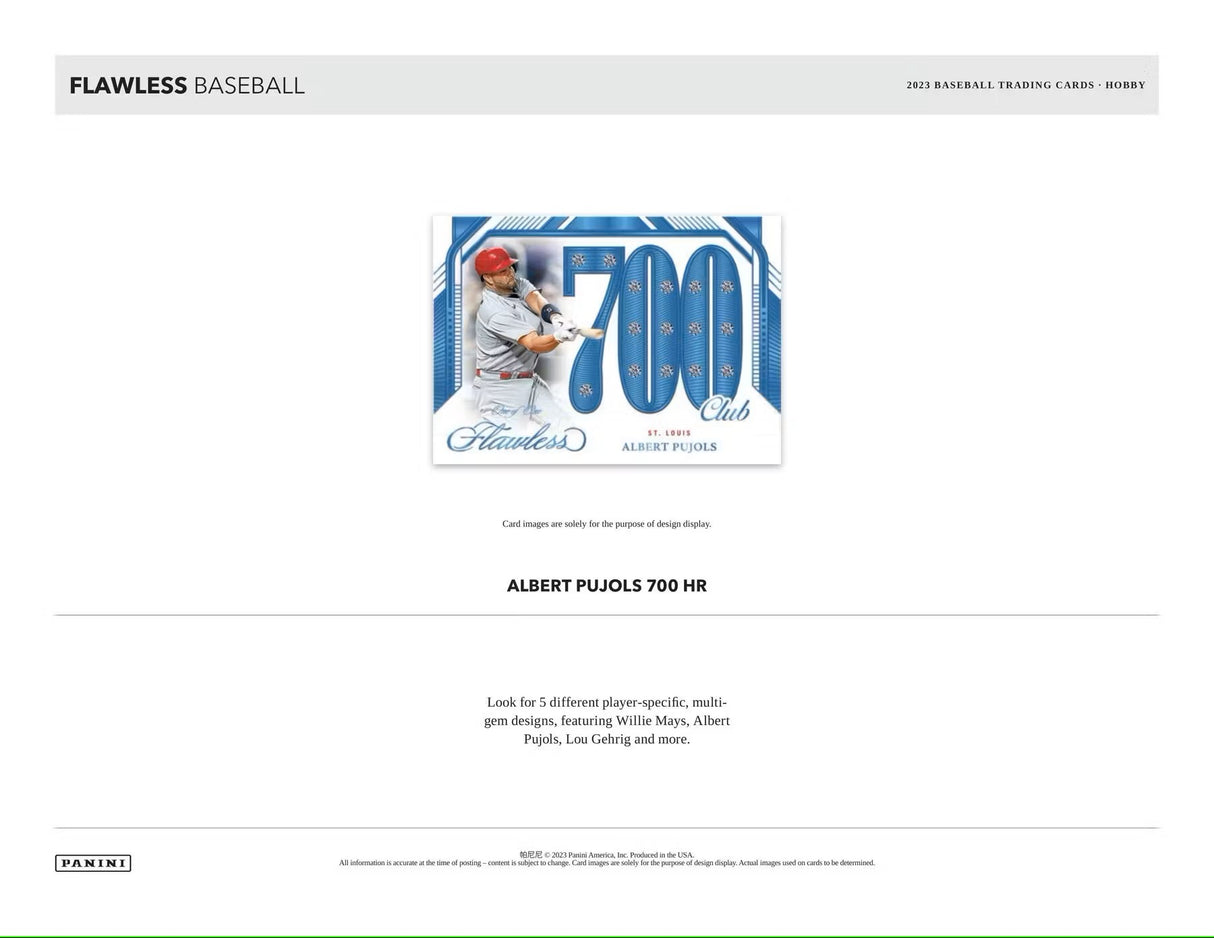 2023 Panini Flawless Baseball Hobby Box