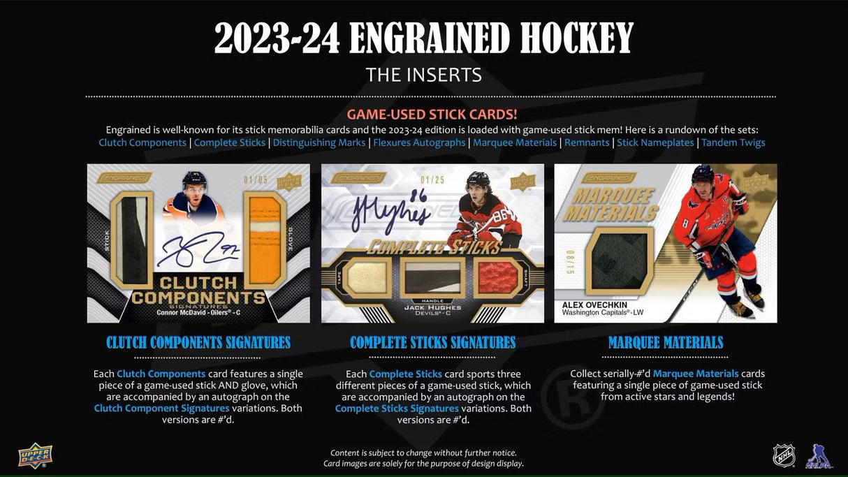 2023-24 Upper Deck Engrained Hockey Hobby Box