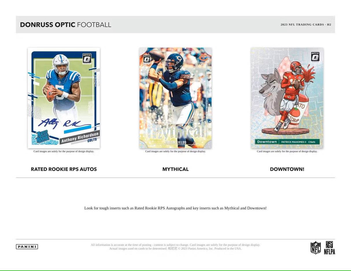 2023 Panini Donruss Optic Football H2 Box